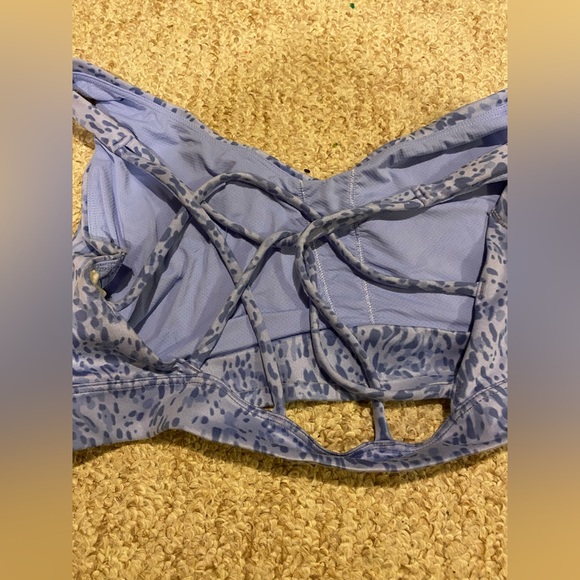 Athleta Purple Strappy Sports Bra Size XL - Picture 3 of 6